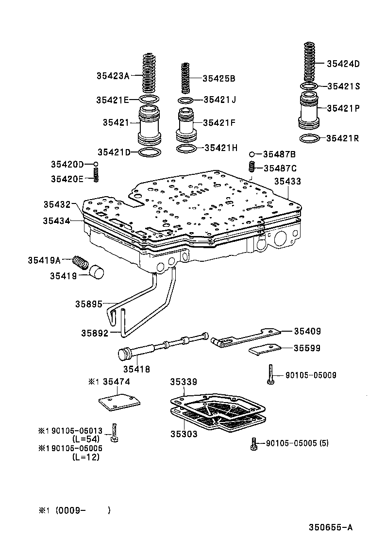 35432-35240 PLATE, VALVE BODY, NO.1 product image