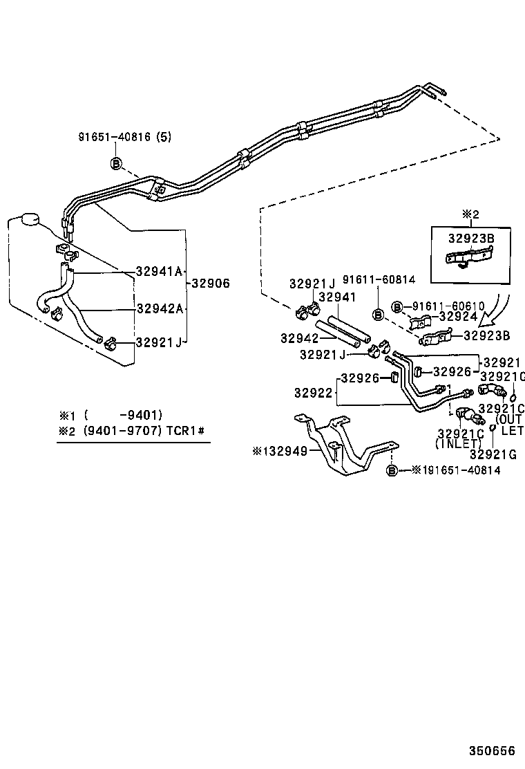 32906-28010 TUBE SUB-ASSY, OIL COOLER product image