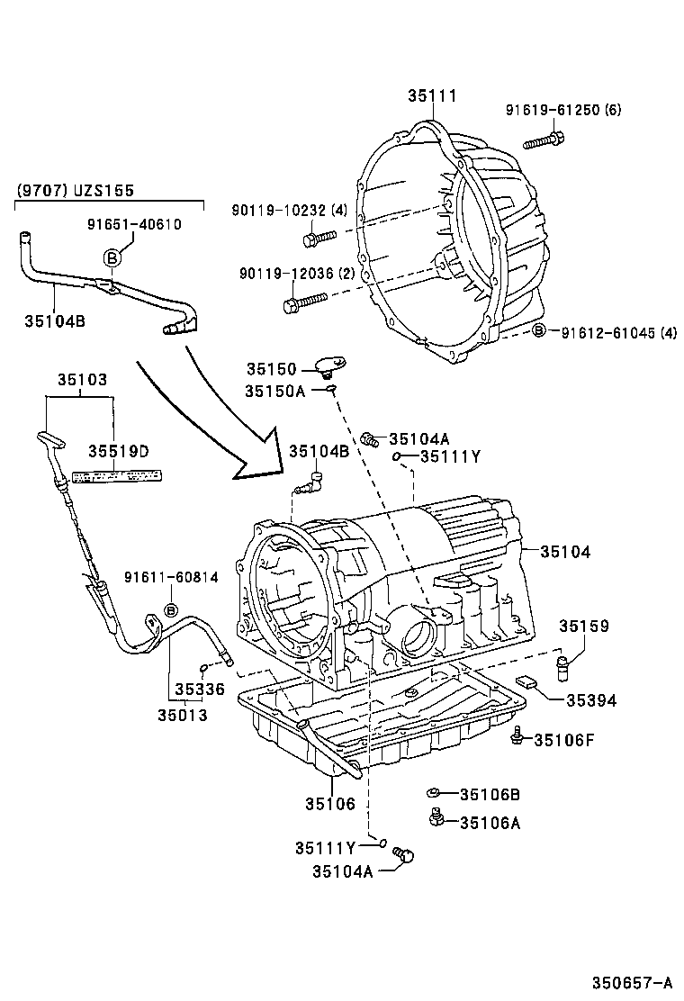 35103-30420 GAGE SUB-ASSY, TRANSMISSION OIL LEVEL product image