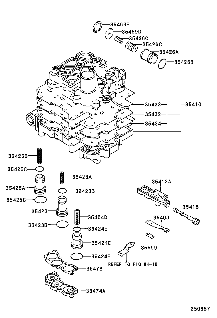 35432-32100 PLATE, VALVE BODY, NO.1 product image