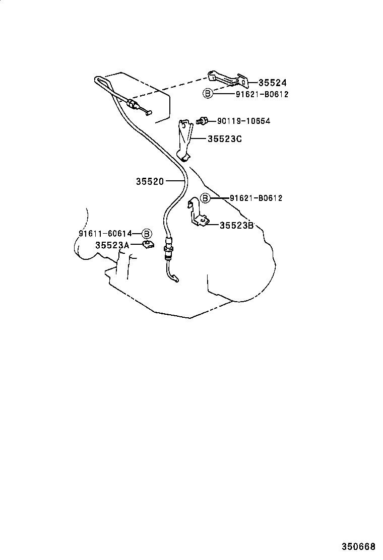 35520-32150 CABLE ASSY, THROTTLE product image