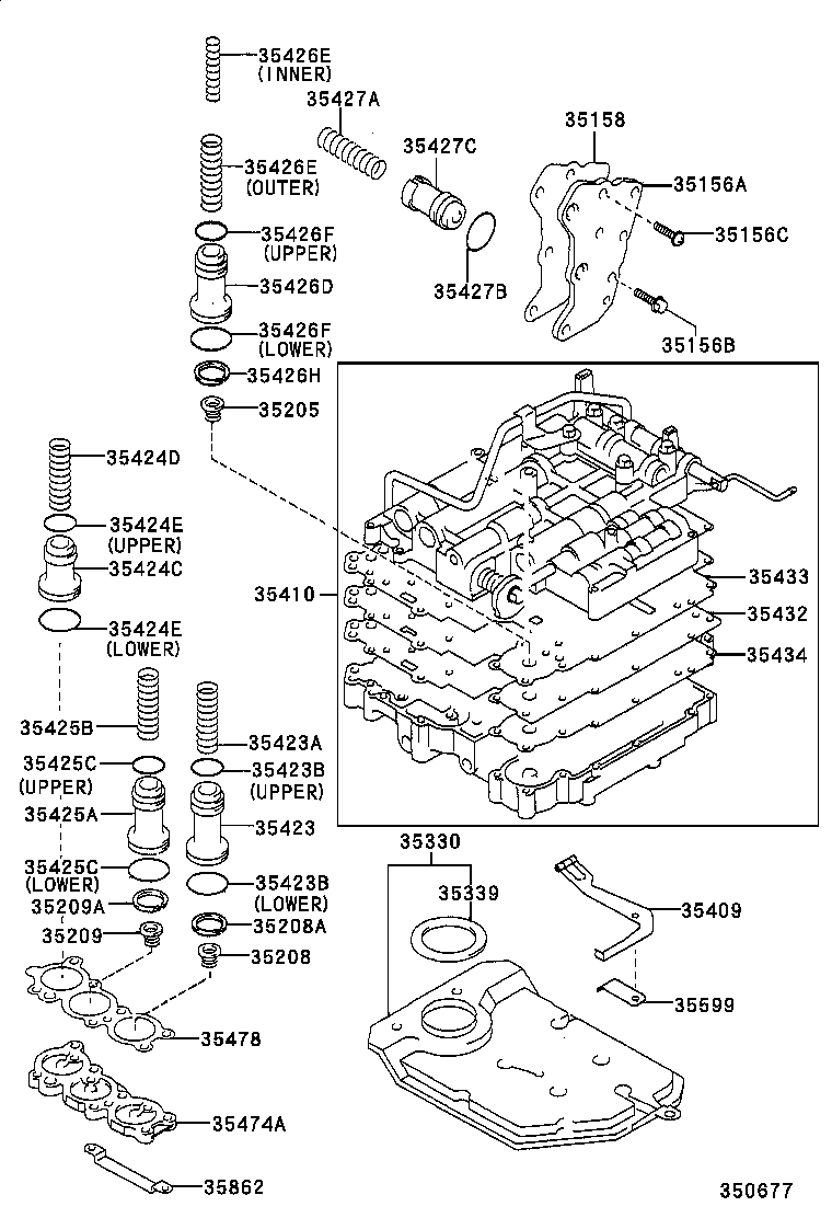 35410-10170 BODY ASSY, TRANSMISSION VALVE product image