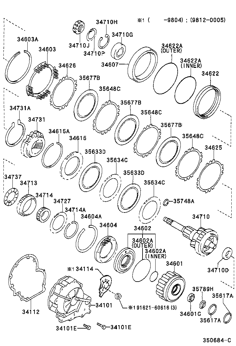 Toyota 34101-45020 CASE SUB-ASSY, OVERDRIVE
