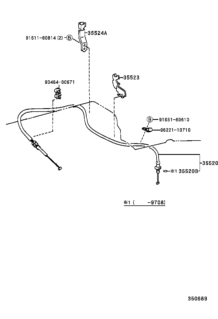 35573-26080 LEVER, TRANSMISSION CONTROL SHAFT, LH product image