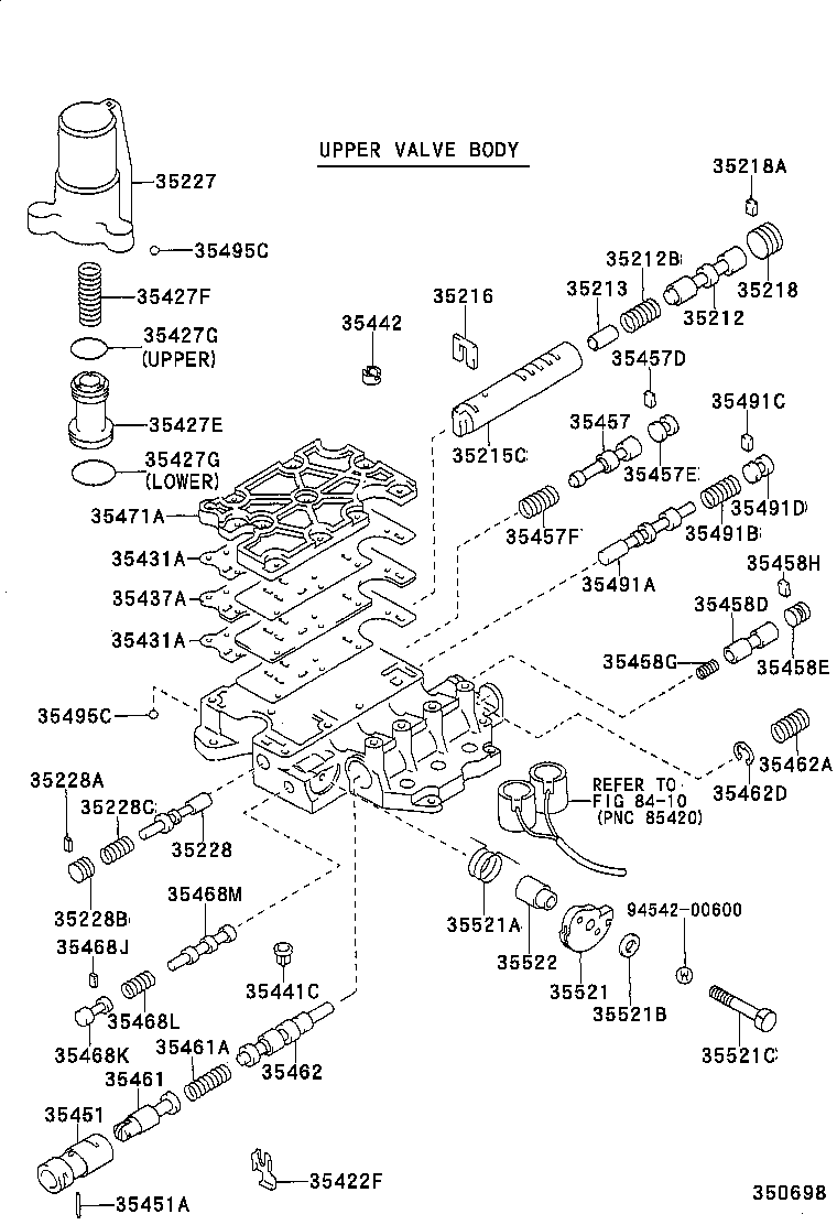90501-20153 SPRING, COMPRESSION (FOR C-2 ACCUMULATOR PISTON) product image