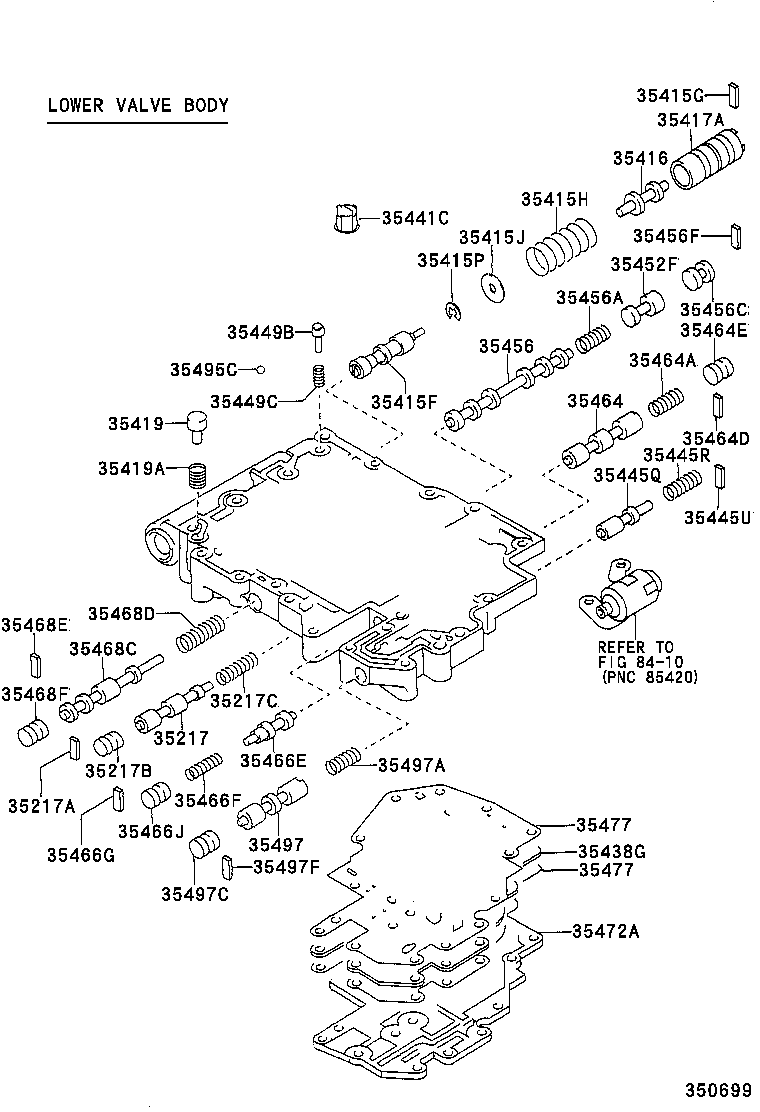 90501-20153 SPRING, COMPRESSION (FOR C-2 ACCUMULATOR PISTON) product image