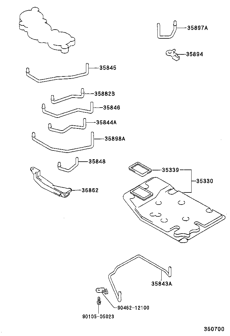 90501-20153 SPRING, COMPRESSION (FOR C-2 ACCUMULATOR PISTON) product image