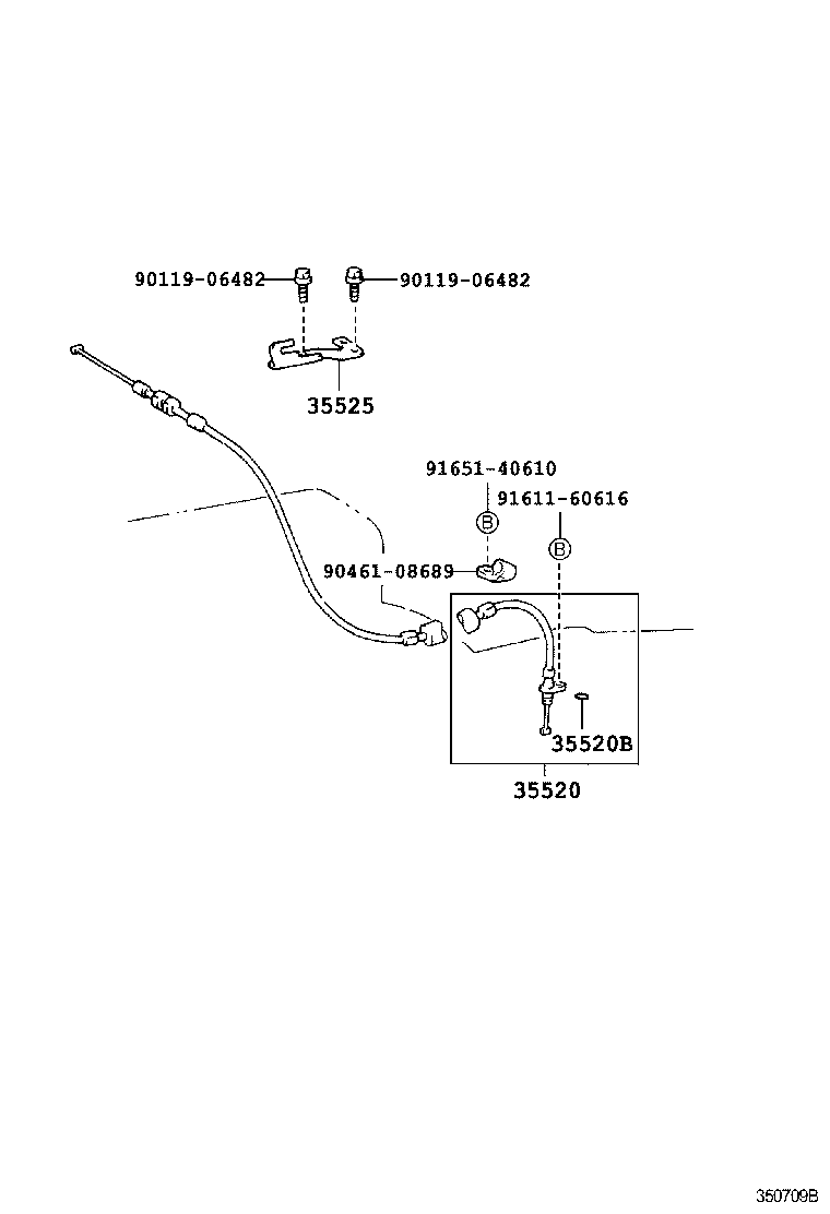 35520-50020 CABLE ASSY, THROTTLE product image