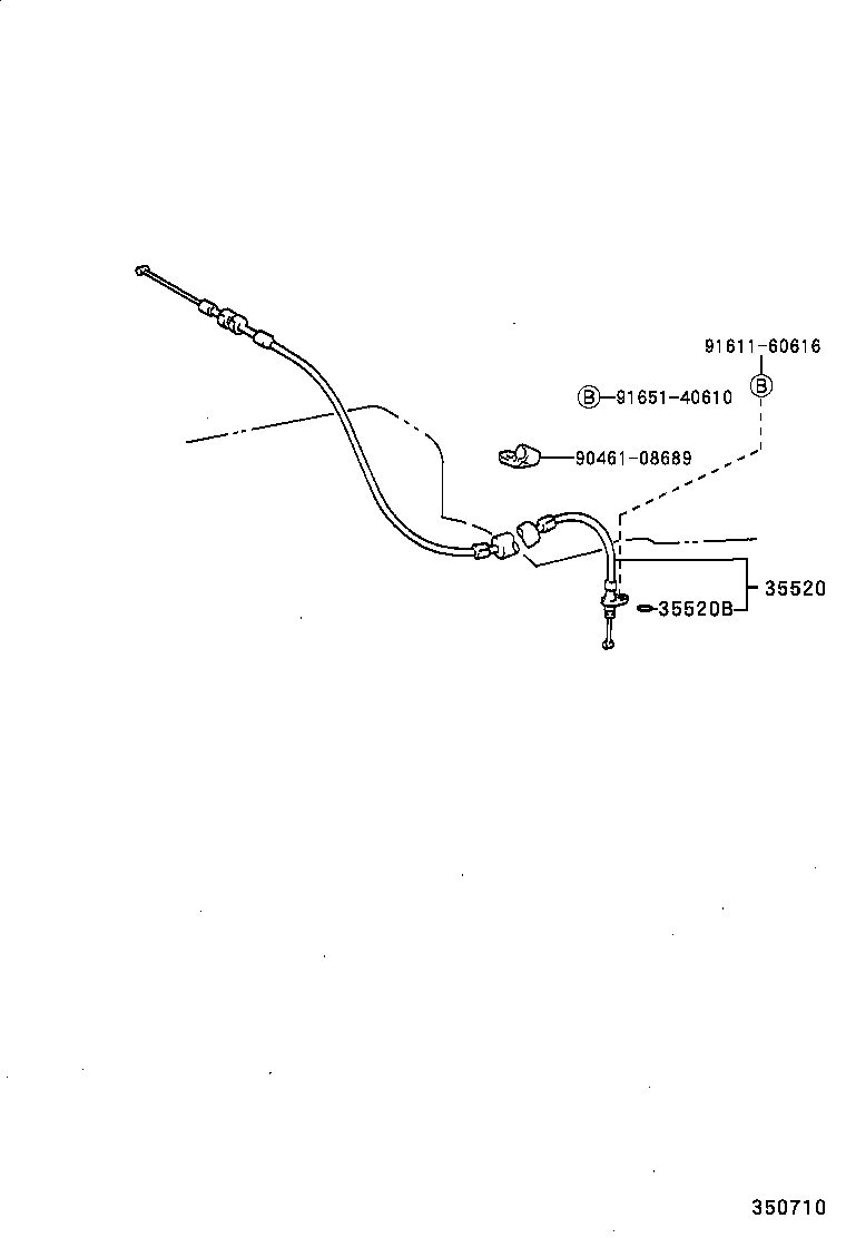 35520-50020 CABLE ASSY, THROTTLE product image