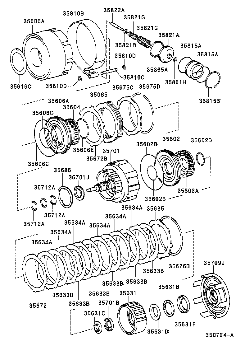 35701-30100 SHAFT SUB-ASSY, INPUT product image