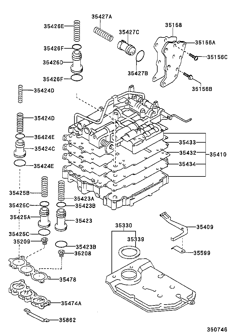 35432-12230 PLATE, VALVE BODY, NO.1 product image