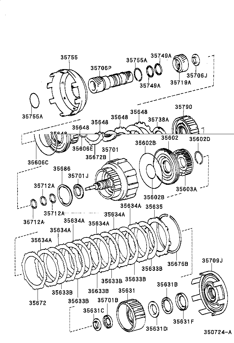 35067-30010 DISC SET, 3RD BRAKE, NO.2 product image