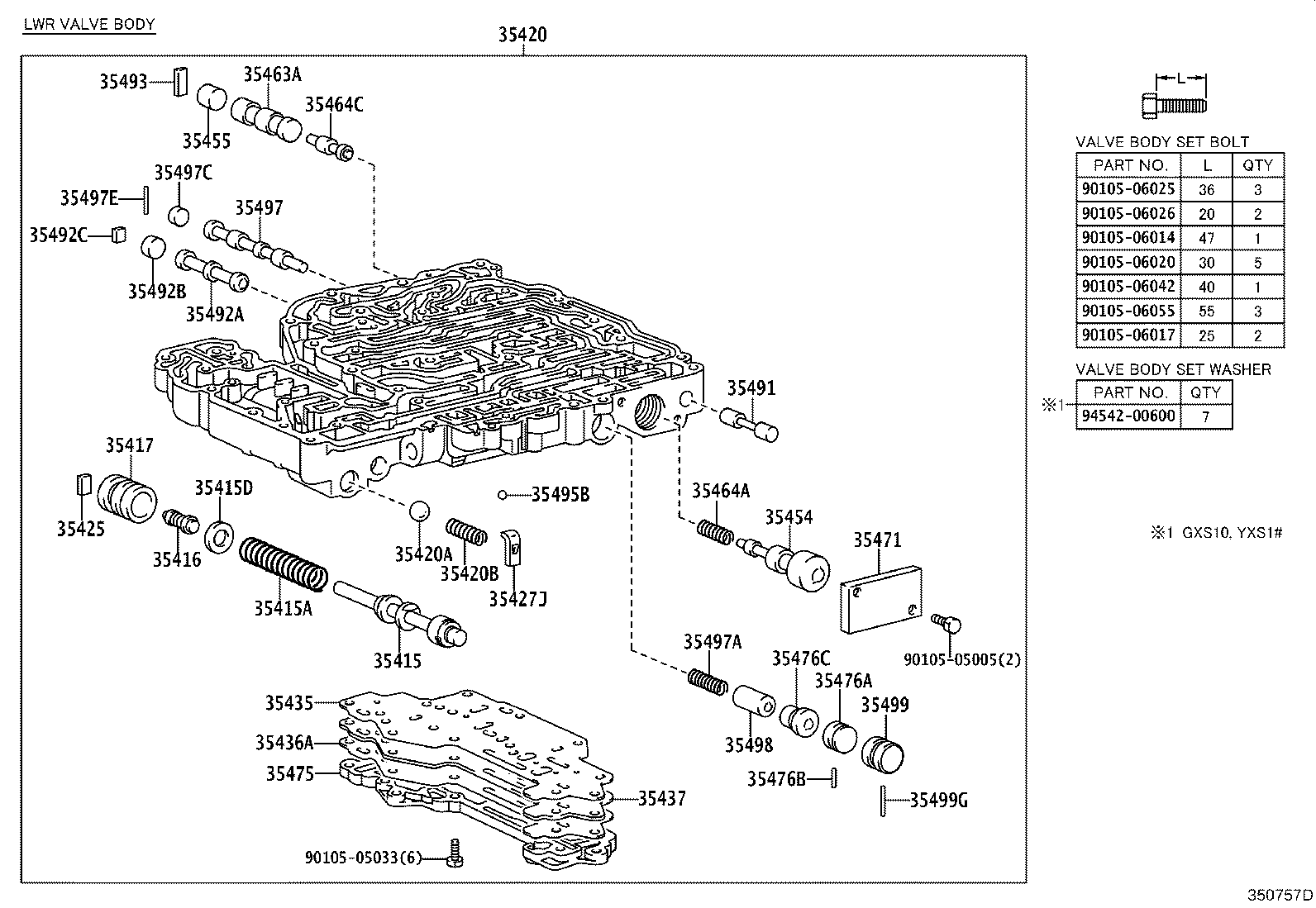35432-43010 PLATE, VALVE BODY, NO.1 product image