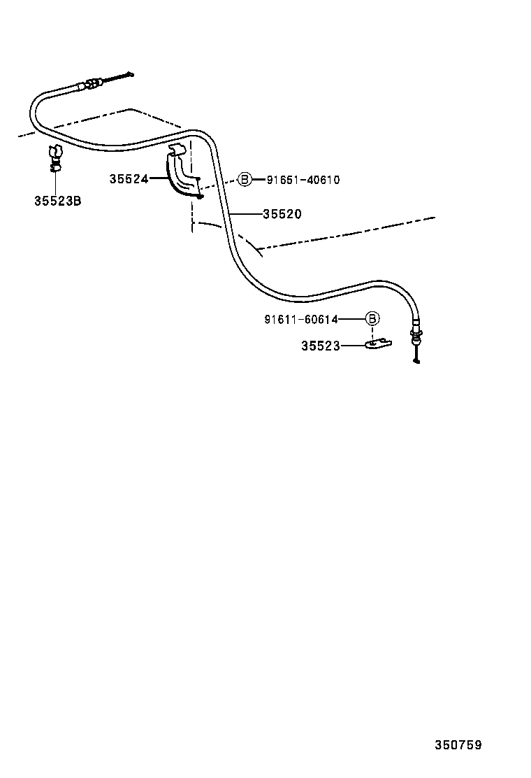 35520-17080 CABLE ASSY, THROTTLE product image