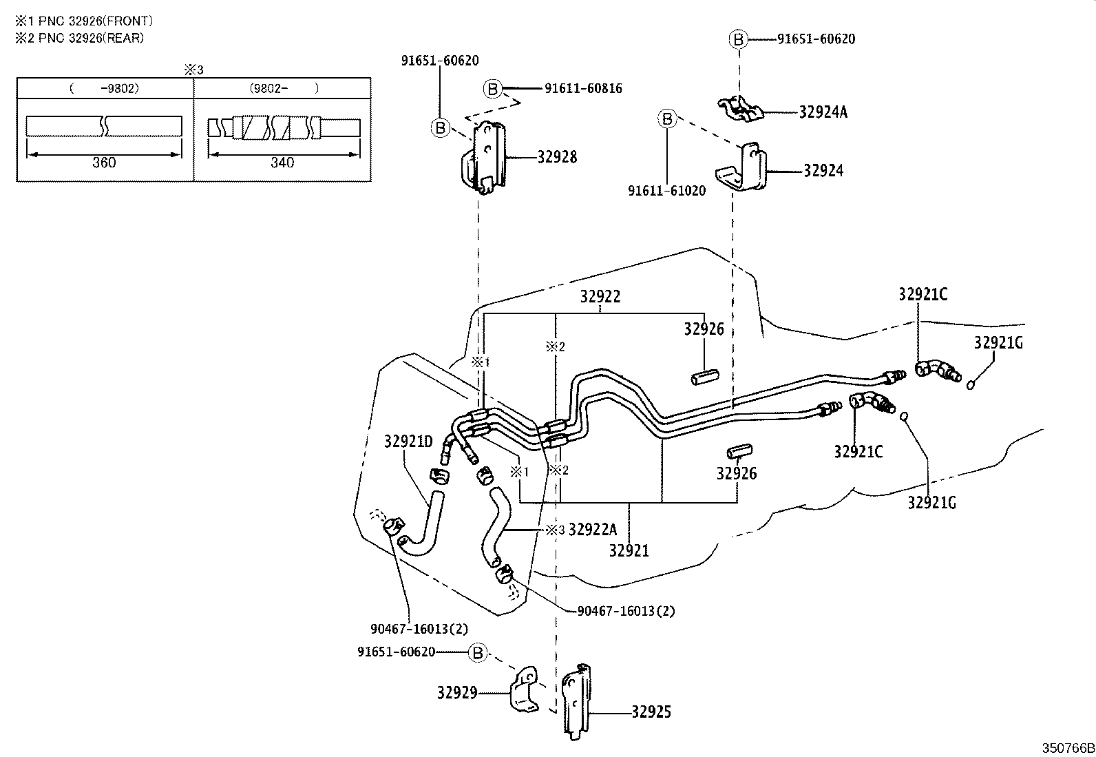 32941-25030 HOSE(FOR OIL COOLER INLET) product image