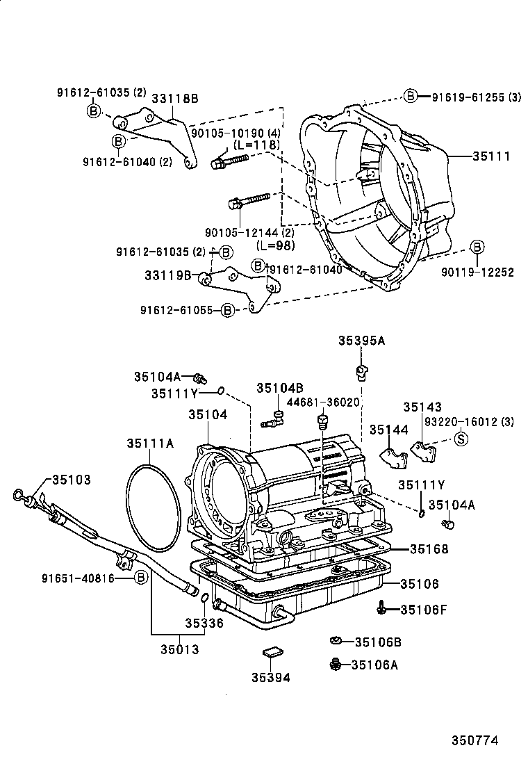 35103-35380 GAGE SUB-ASSY, TRANSMISSION OIL LEVEL product image