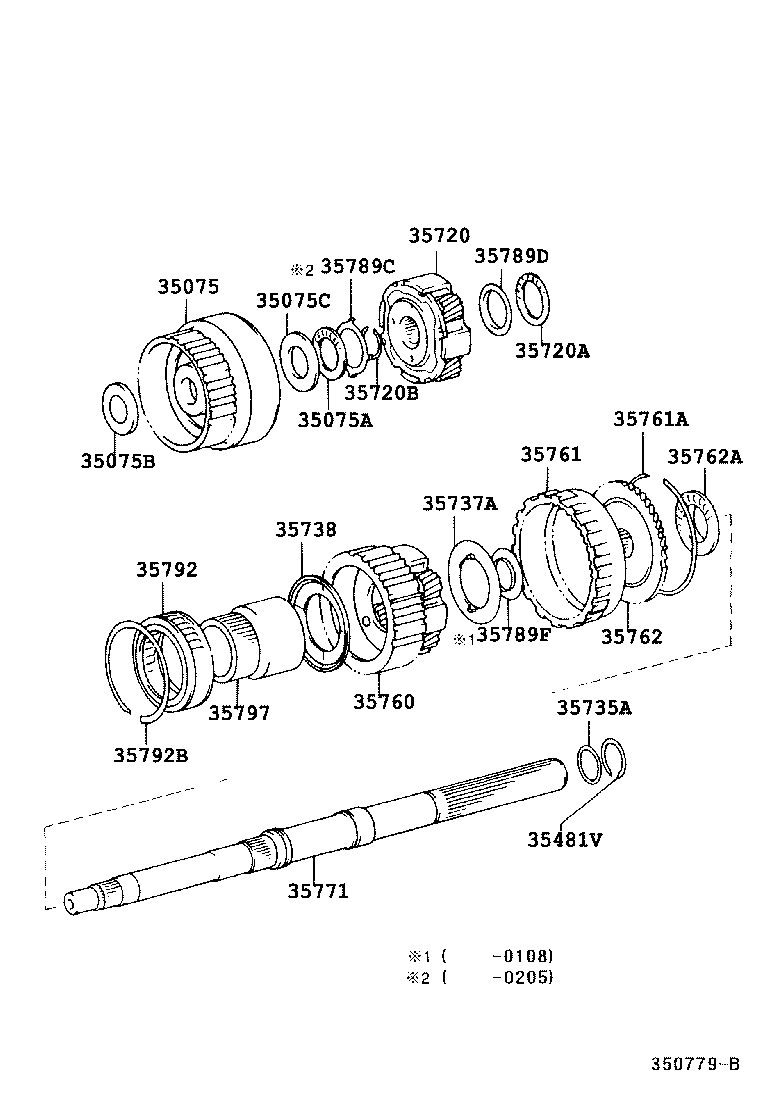 35073-35040 SHAFT, OUTPUT product image