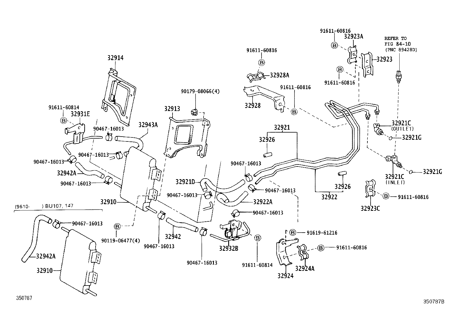 32921-37030 TUBE, OIL COOLER INLET, NO.1 product image
