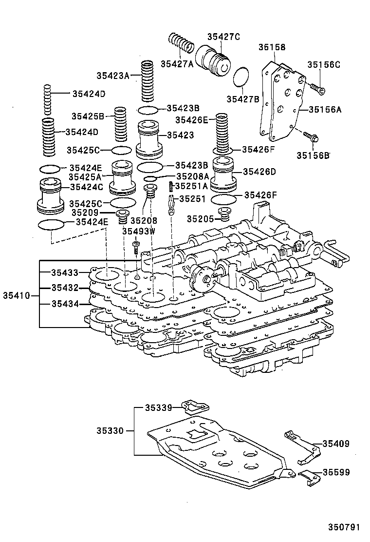 35410-20441 BODY ASSY, TRANSMISSION VALVE product image