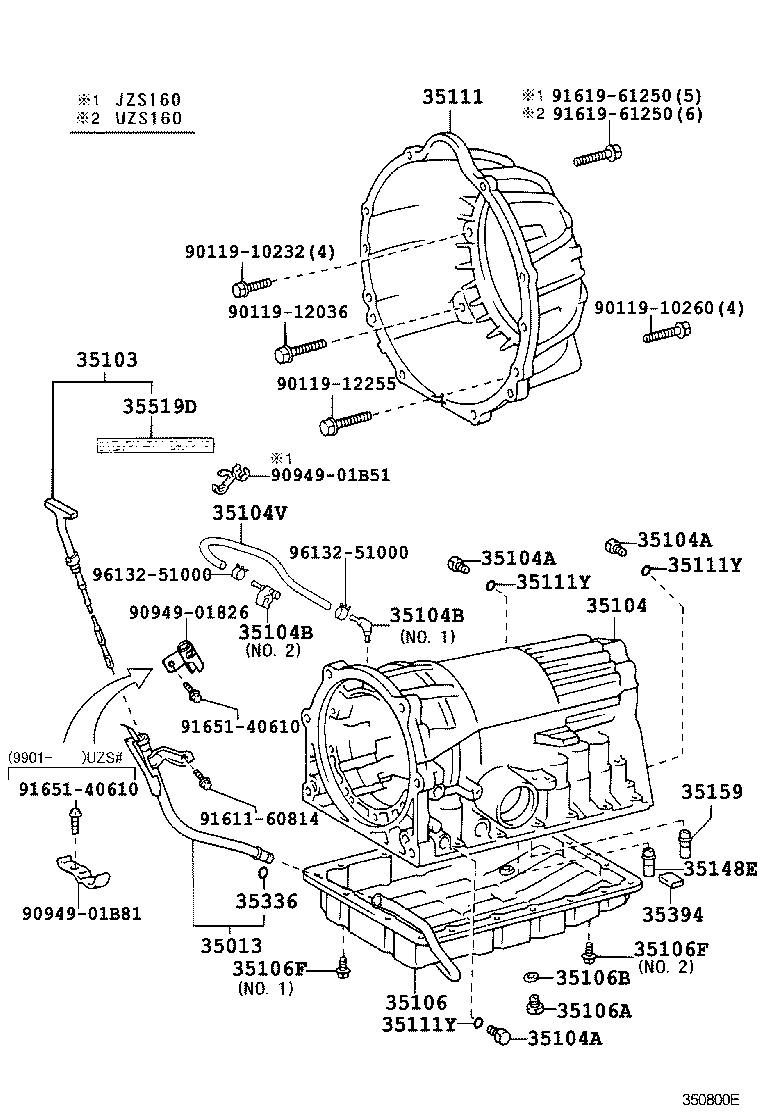 Toyota 35013-30490 TUBE SUB-ASSY, TRANSMISSION OIL FILLER