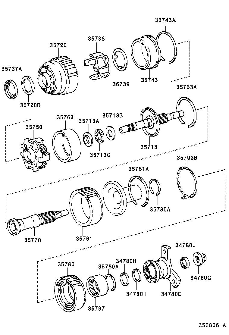 Toyota 34780-30070 YOKE ASSY, FLANGE (FOR AUTOMATIC TRANSMISSION)