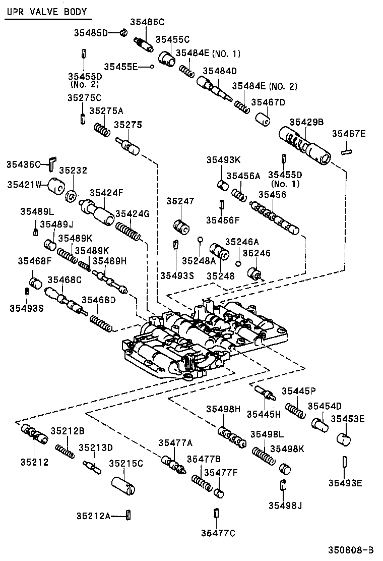 35432-30610 PLATE, VALVE BODY, NO.1 product image