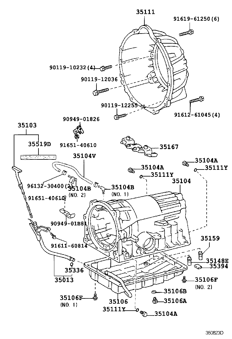 35103-30420 GAGE SUB-ASSY, TRANSMISSION OIL LEVEL product image