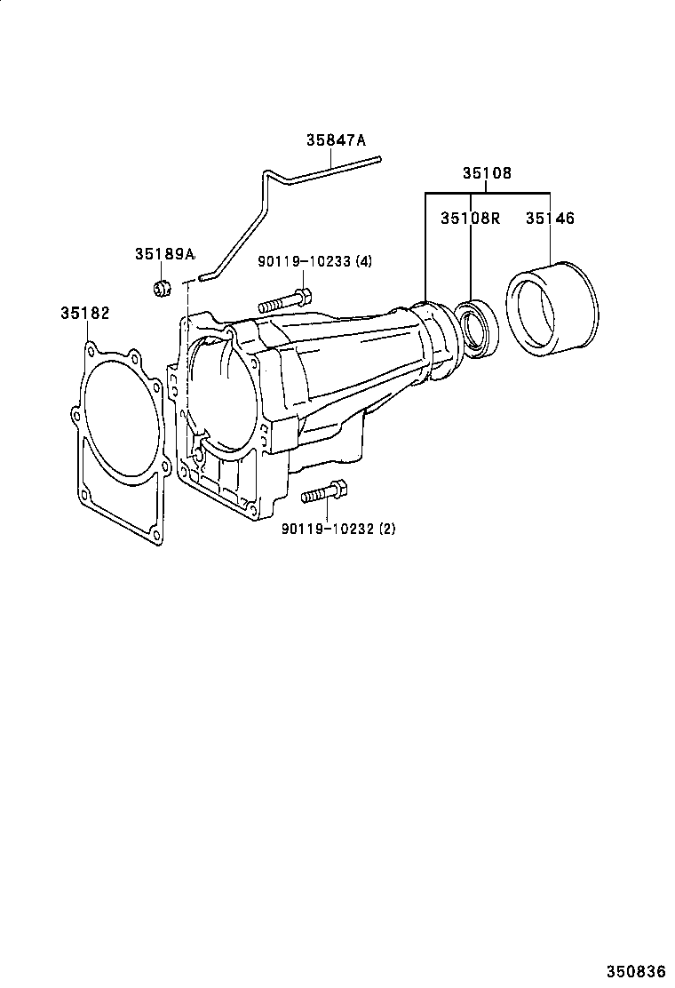 35108-30200 HOUSING SUB-ASSY, EXTENSION (ATM) product image