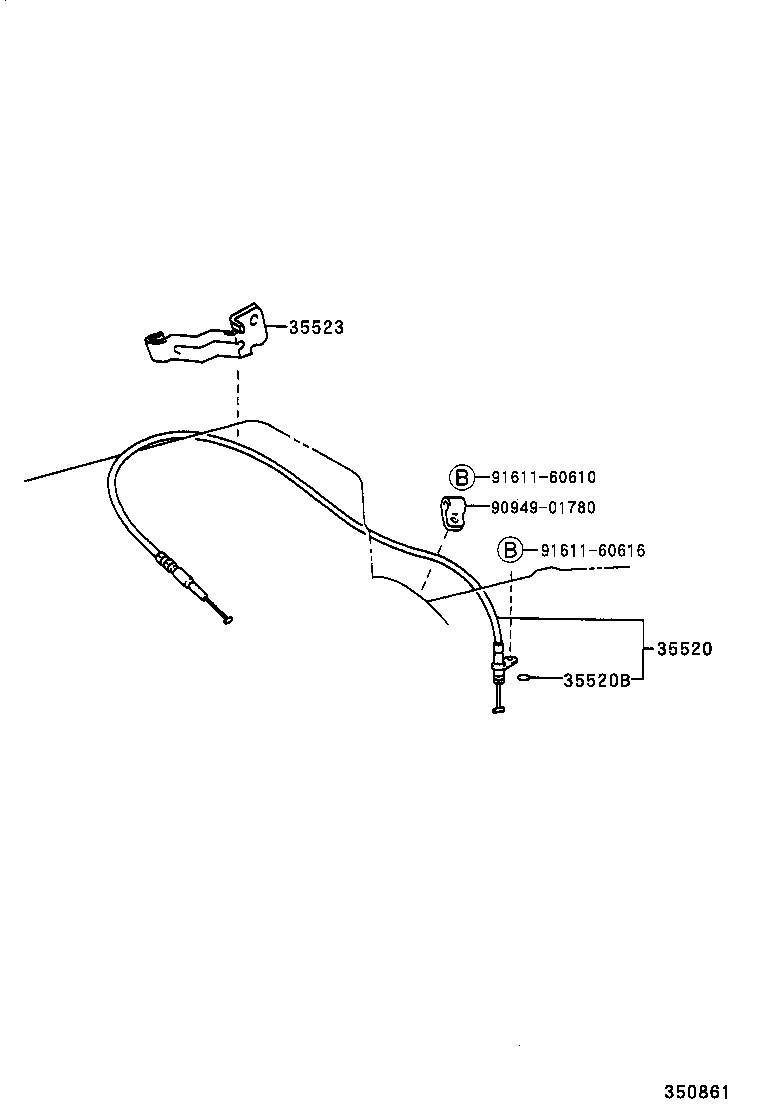 35520-30230 CABLE ASSY, THROTTLE product image