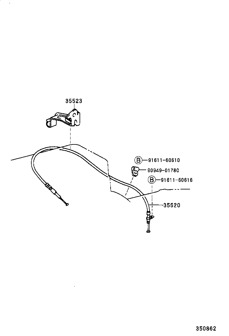 35520-30230 CABLE ASSY, THROTTLE product image