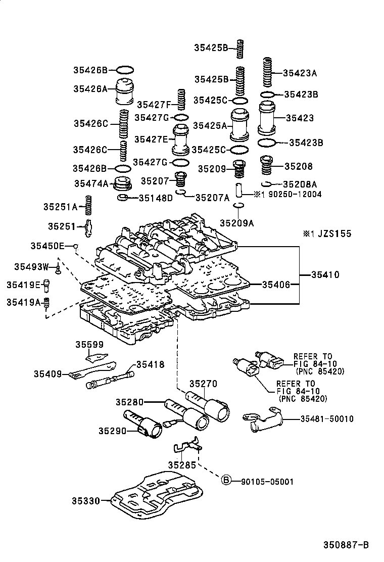90501-22033 SPRING, COMPRESSION (FOR B-2 ACCUMULATOR PISTON) product image