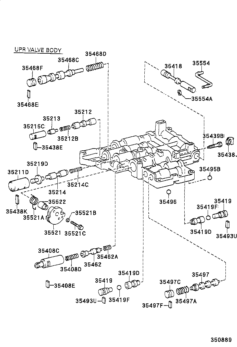 35410-21030 BODY ASSY, TRANSMISSION VALVE product image