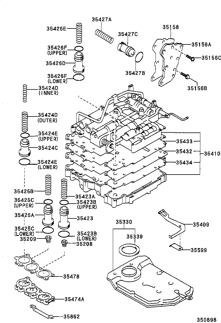 35410-21030 BODY ASSY, TRANSMISSION VALVE product image