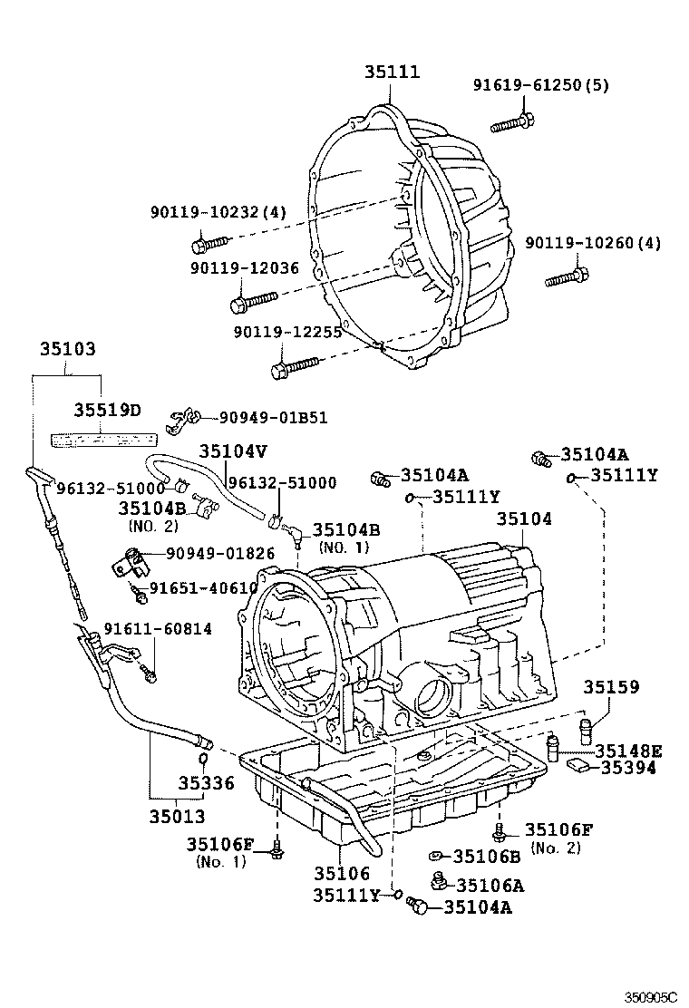 35103-30770 GAGE SUB-ASSY, TRANSMISSION OIL LEVEL product image