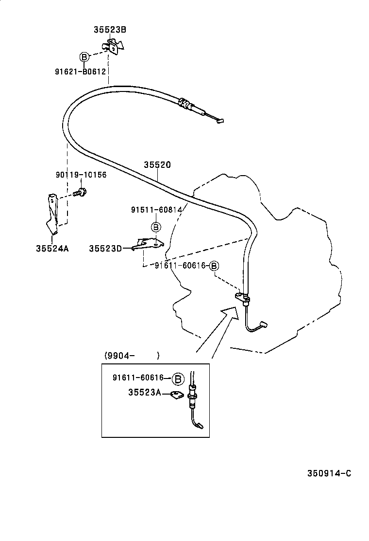 35520-20470 CABLE ASSY, THROTTLE product image