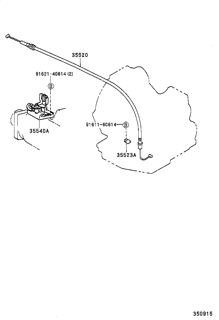 35520-21050 CABLE ASSY, THROTTLE product image