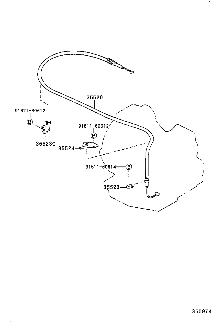 35523-21020 CLAMP, THROTTLE CABLE, NO.4 product image