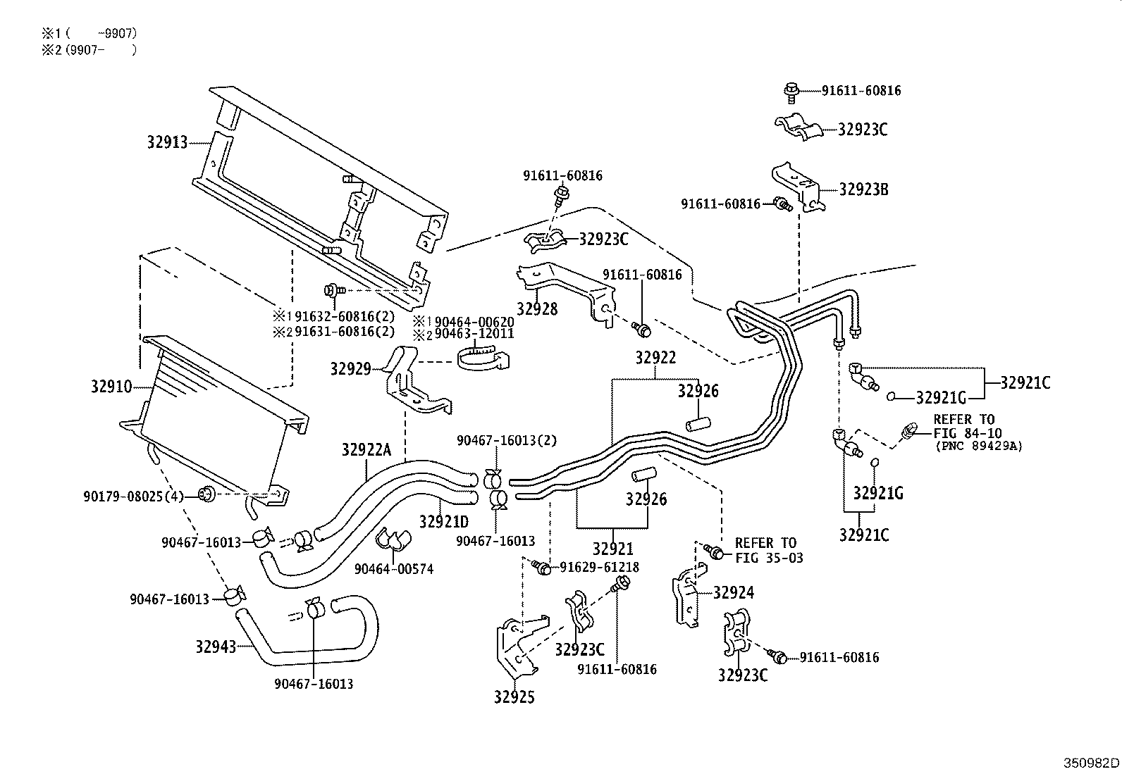 32943-65020 HOSE, TRANSMISSION OIL COOLER, NO.1 product image