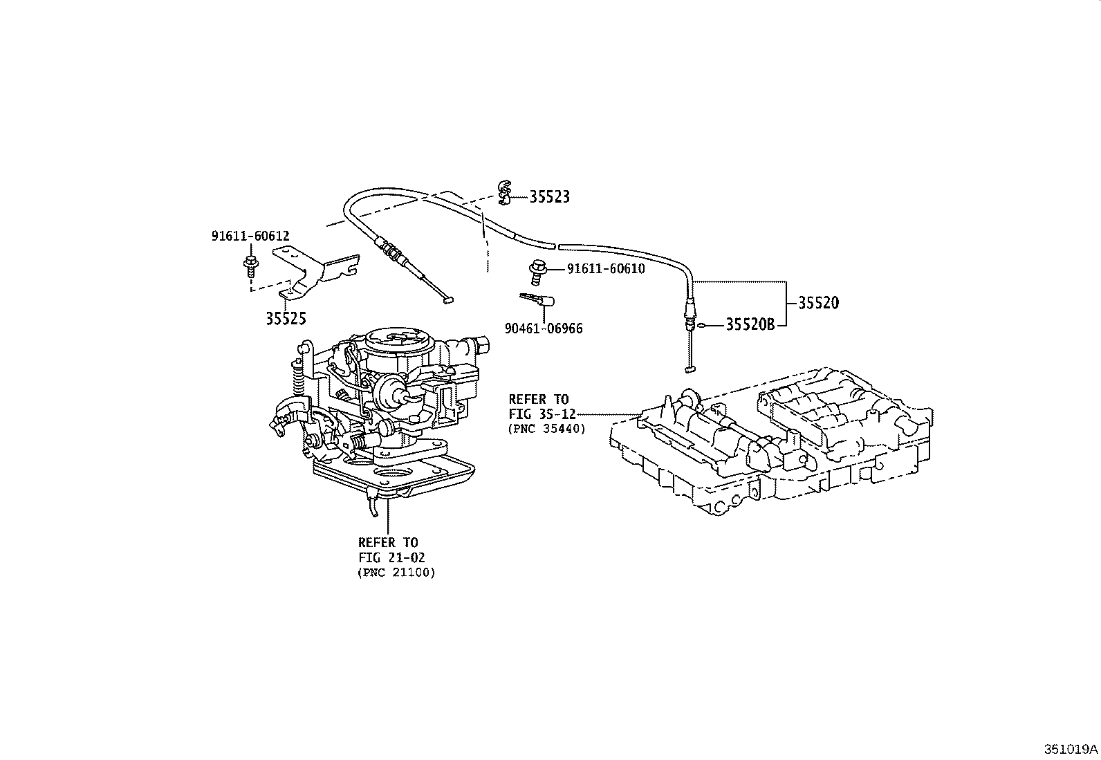 35520-28071 CABLE ASSY, THROTTLE product image