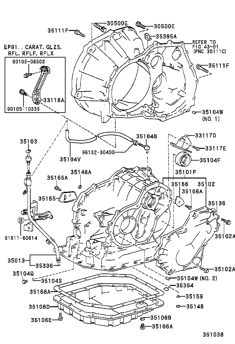 35013-10190 TUBE SUB-ASSY, TRANSMISSION OIL FILLER product image