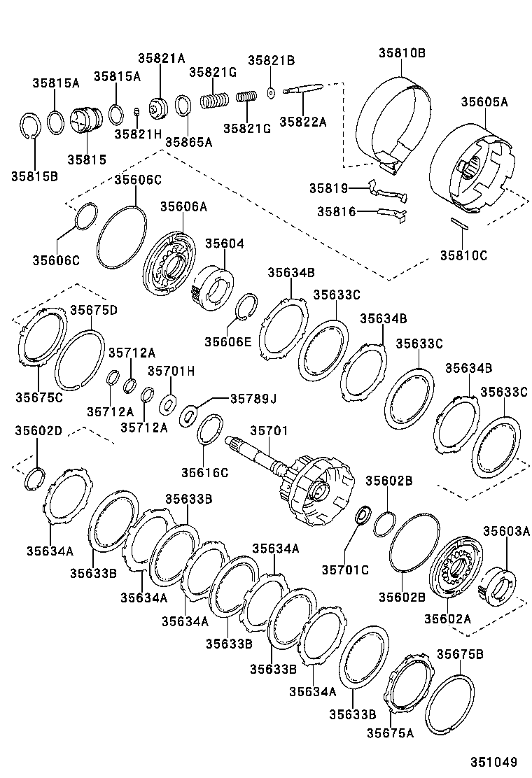 35605-20030 DRUM SUB-ASSY, DIRECT CLUTCH product image