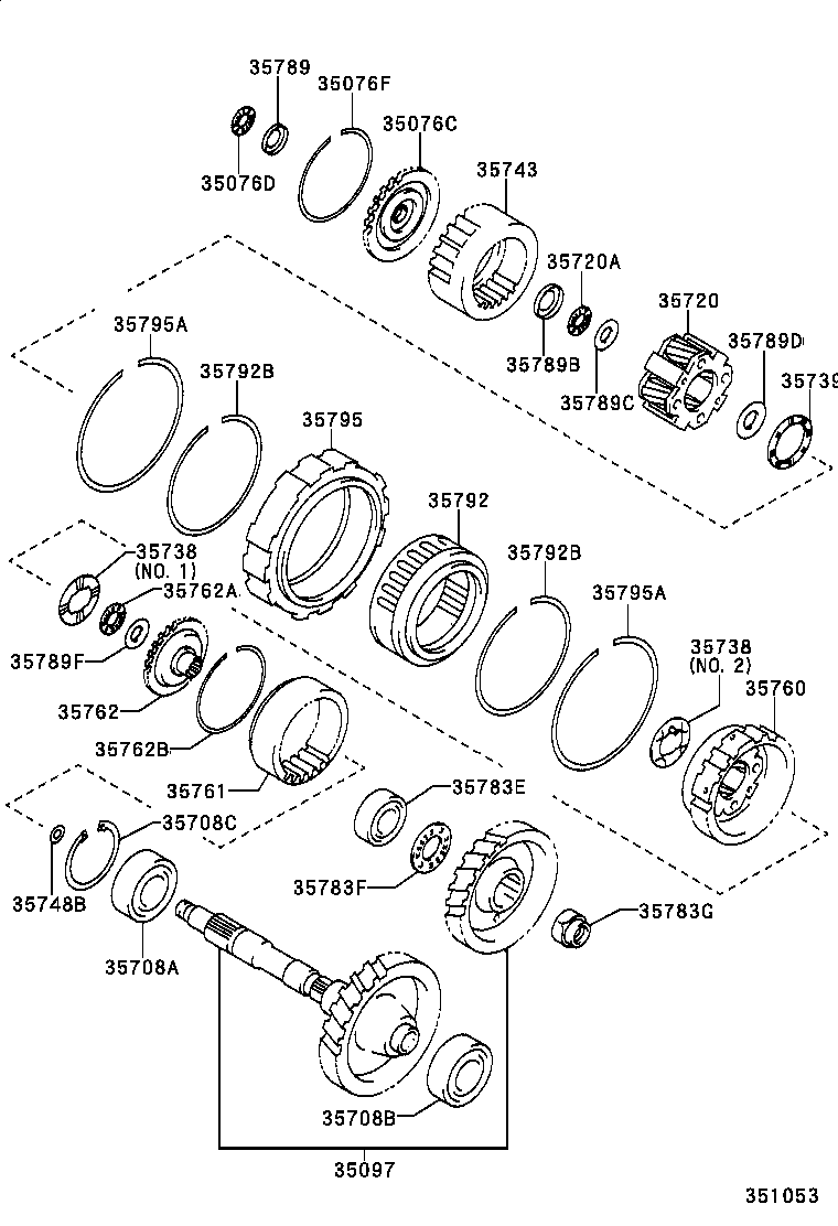 35792-44010 CLUTCH, 1 WAY, NO.2 product image