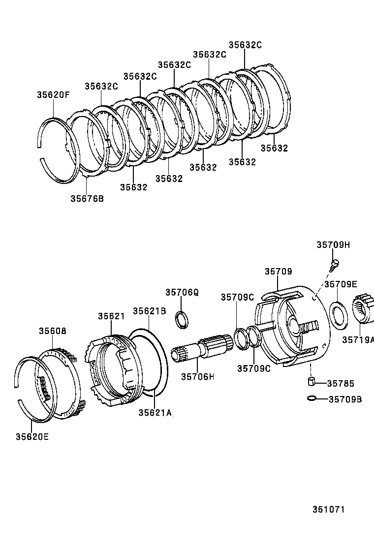 35719-60040 GEAR, REAR PLANETARY SUN product image