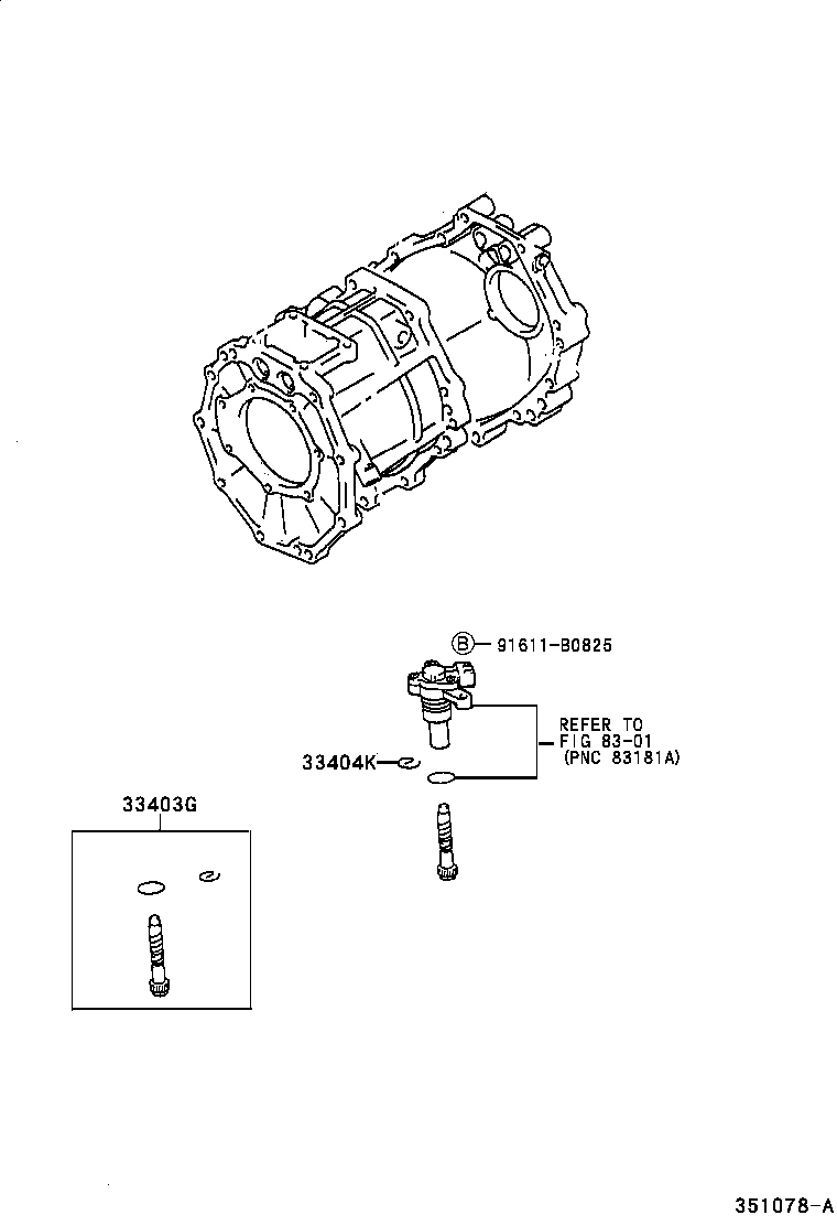 33403-19595 GEAR SUB-ASSY, SPEEDOMETER DRIVEN (ATM) product image