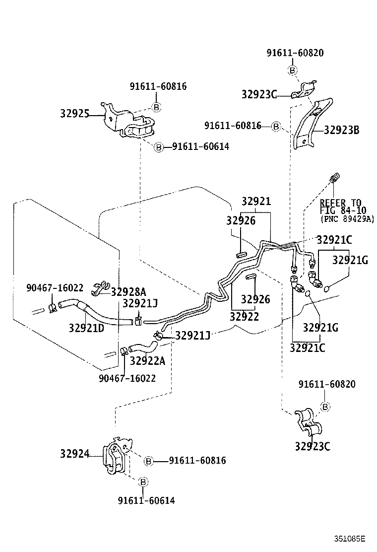 32921-60351 TUBE, OIL COOLER INLET, NO.1 product image