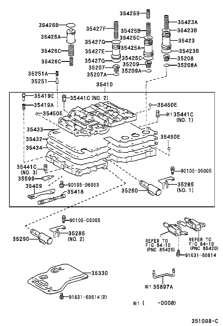 Toyota 35410-60412 BODY ASSY, TRANSMISSION VALVE