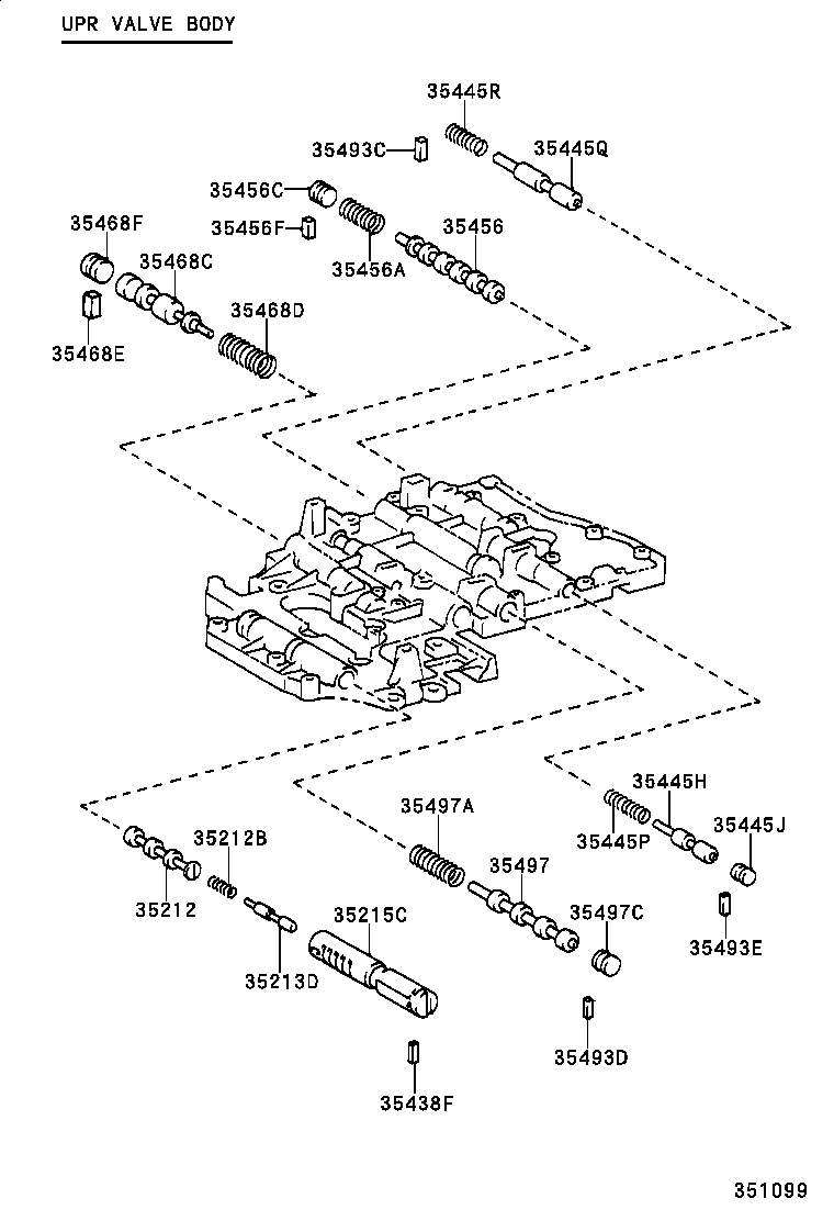 35261-60010 CYLINDER, THROTTLE PRESSURE ACCUMULATOR product image