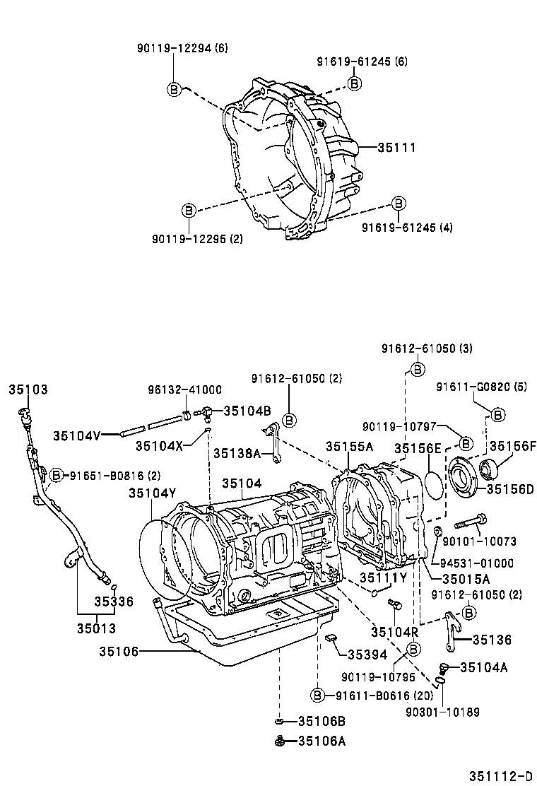 35103-60130 GAGE SUB-ASSY, TRANSMISSION OIL LEVEL product image