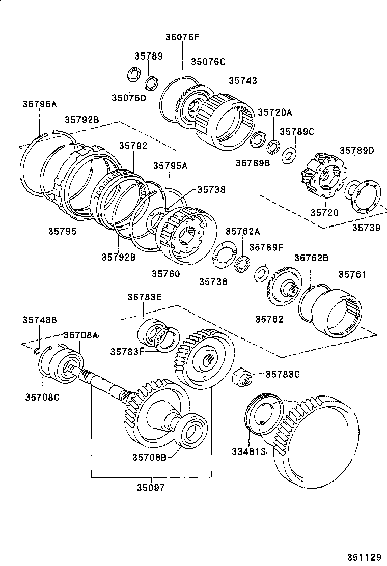 35720-12030 GEAR ASSY, FRONT PLANETARY product image
