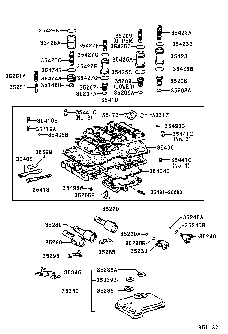 35406-24020 PLATE SUB-ASSY, VALVE BODY product image